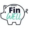 Finwell logo featuring a stylised piggy bank with the word 'Finwell' inside, symbolising financial wellbeing.