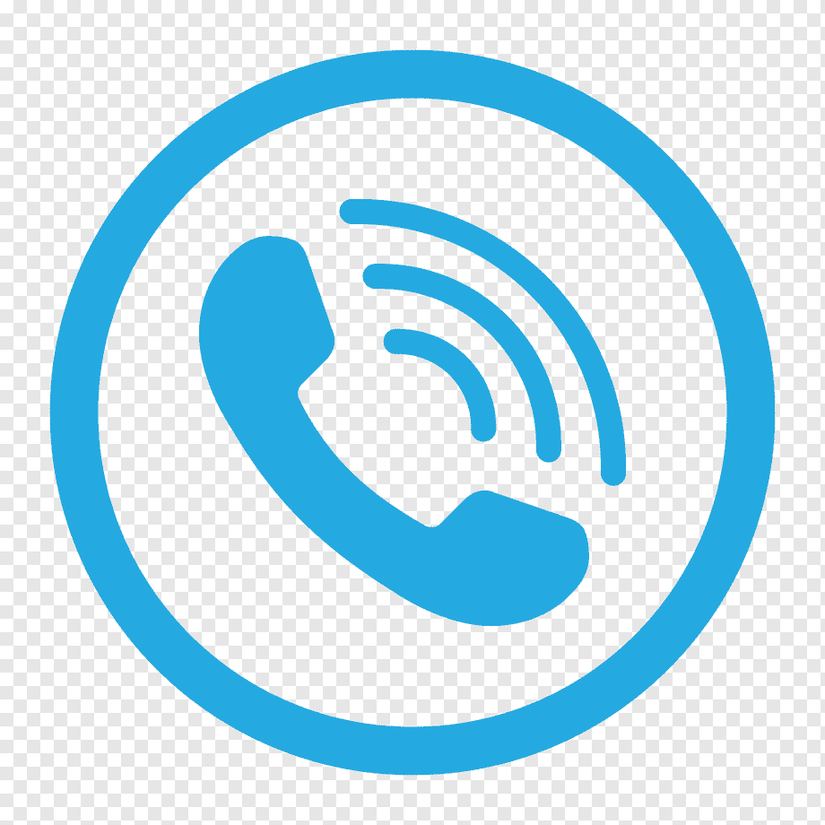 Blue phone inside circle icon, Telephone call Symbol Smartphone ...